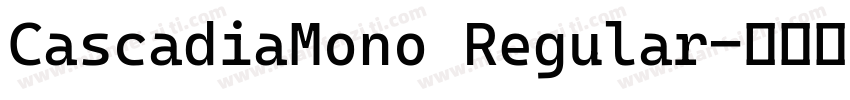 CascadiaMono Regular字体转换